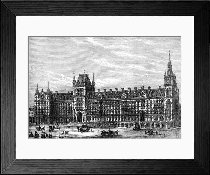 Framed Print : The Midland Railway Hotel, Euston-Road, 1871. Creator: Unknown Framed Print : The Midland Railway Hotel, Euston-Road, 1871. Creator: Unknown