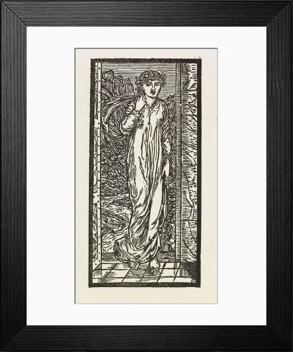 Framed Print : Cupid and Psyche - Psyche entering the Garden of Cupid's Palace, 1880. Creator: GF Campfield Framed Print : Cupid and Psyche - Psyche entering the Garden of Cupid's Palace, 1880. Creator: GF Campfield