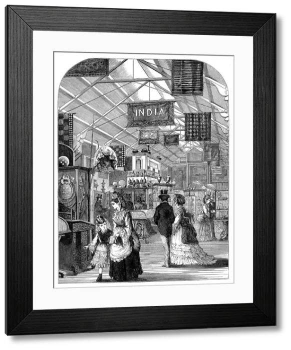 Framed Print : The International Exhibition: the Indian Court, 1871. Creator: Unknown Framed Print : The International Exhibition: the Indian Court, 1871. Creator: Unknown