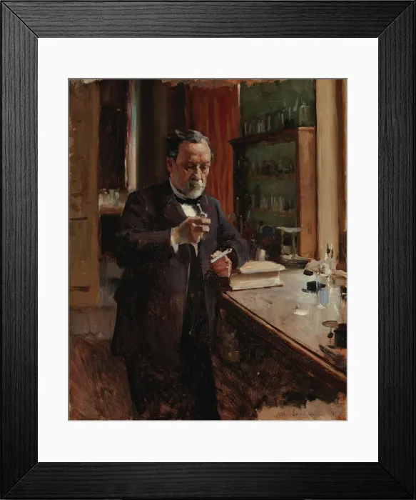 Framed Print : Portrait of Louis Pasteur, study, 1885. Creator: Albert Edelfelt Framed Print : Portrait of Louis Pasteur, study, 1885. Creator: Albert Edelfelt