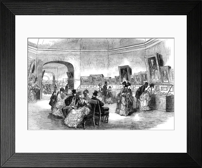 Framed Print : The Scott Centenary: exhibition of portraits and relics at Edinburgh, 1871. Creator: Unknown Framed Print : The Scott Centenary: exhibition of portraits and relics at Edinburgh, 1871. Creator: Unknown