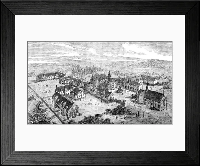 Framed Print : The London Orphan Asylum, Watford, 1871. Creator: Unknown Framed Print : The London Orphan Asylum, Watford, 1871. Creator: Unknown