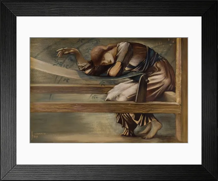 Framed Print : The Briar Rose Series - Study for The Garden Court, 1889. Creator: Sir Edward Coley Burne-Jones Framed Print : The Briar Rose Series - Study for The Garden Court, 1889. Creator: Sir Edward Coley Burne-Jones