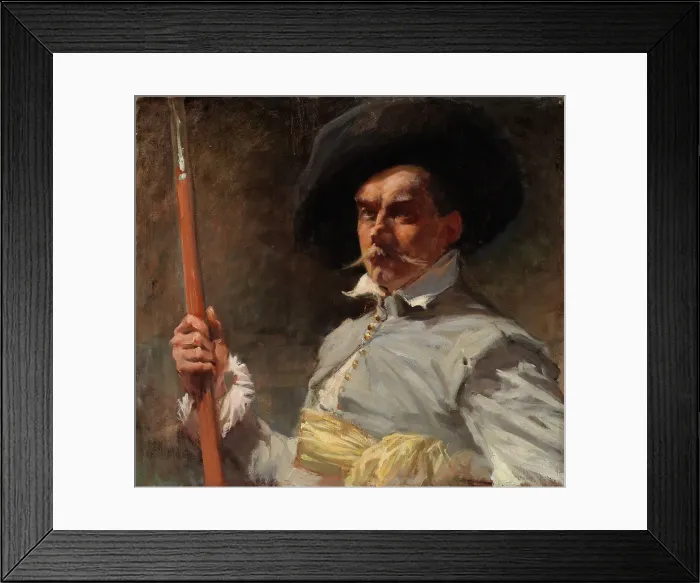 Framed Print : Self-Portrait in 17th Century Costume; Self-Portrait in Dress of the 17th Century, 1889. Creator: Albert Edelfelt Framed Print : Self-Portrait in 17th Century Costume; Self-Portrait in Dress of the 17th Century, 1889. Creator: Albert Edelfelt