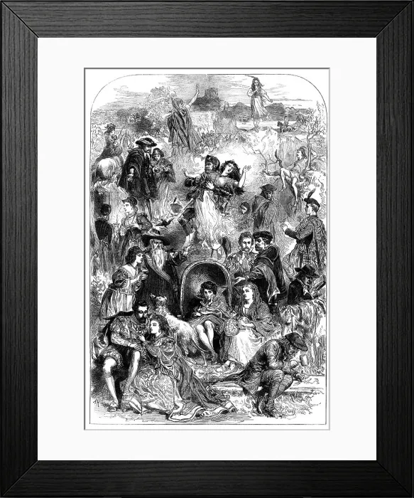 Framed Print : The Scott Centenary: a Dream of the Waverley Novels, 1871. Creator: Unknown Framed Print : The Scott Centenary: a Dream of the Waverley Novels, 1871. Creator: Unknown