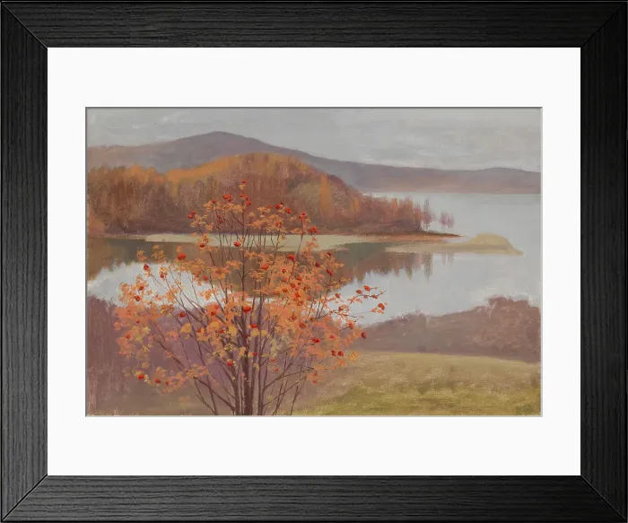 Framed Print : Landscape with Rowan Trees, c1900s. Creator: Arvid Jarnefelt Framed Print : Landscape with Rowan Trees, c1900s. Creator: Arvid Jarnefelt