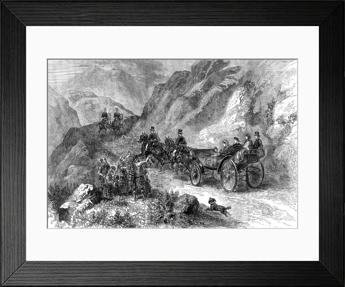 Framed Print : Princess Louise and the Marquis of Lorne at Rest and Be Thankful, near Inverary, 1871. Creator: Unknown Framed Print : Princess Louise and the Marquis of Lorne at Rest and Be Thankful, near Inverary, 1871. Creator: Unknown
