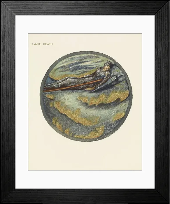 Framed Print : The Flower Book - Flame Heath, 1905. Creator: Sir Edward Coley Burne-Jones Framed Print : The Flower Book - Flame Heath, 1905. Creator: Sir Edward Coley Burne-Jones