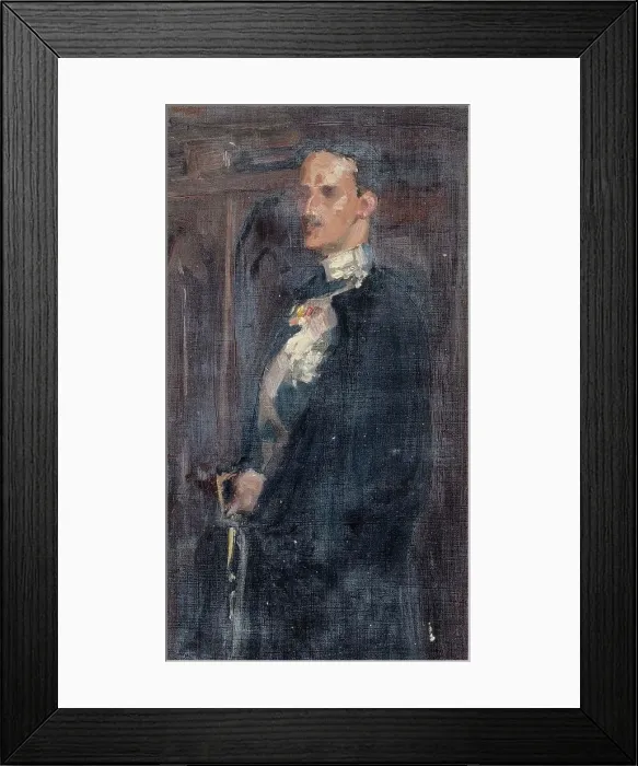 Framed Print : Sketch for the Portrait of Prince Carl, 1890-1895. Creator: Albert Edelfelt Framed Print : Sketch for the Portrait of Prince Carl, 1890-1895. Creator: Albert Edelfelt