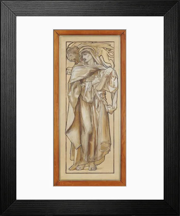 Framed Print : St Mark the Evangelist, 1874. Creator: Sir Edward Coley Burne-Jones Framed Print : St Mark the Evangelist, 1874. Creator: Sir Edward Coley Burne-Jones