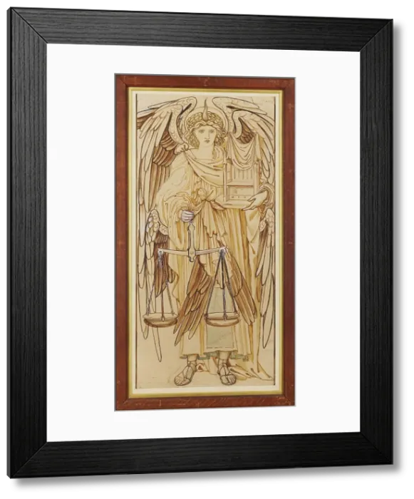 Framed Print : The Angels of the Hierarchy - Thrones, 1873. Creator: Sir Edward Coley Burne-Jones Framed Print : The Angels of the Hierarchy - Thrones, 1873. Creator: Sir Edward Coley Burne-Jones