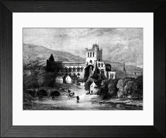 Framed Print : The Scott Centenary: Jedburgh Abbey, 1871. Creator: William James Palmer Framed Print : The Scott Centenary: Jedburgh Abbey, 1871. Creator: William James Palmer