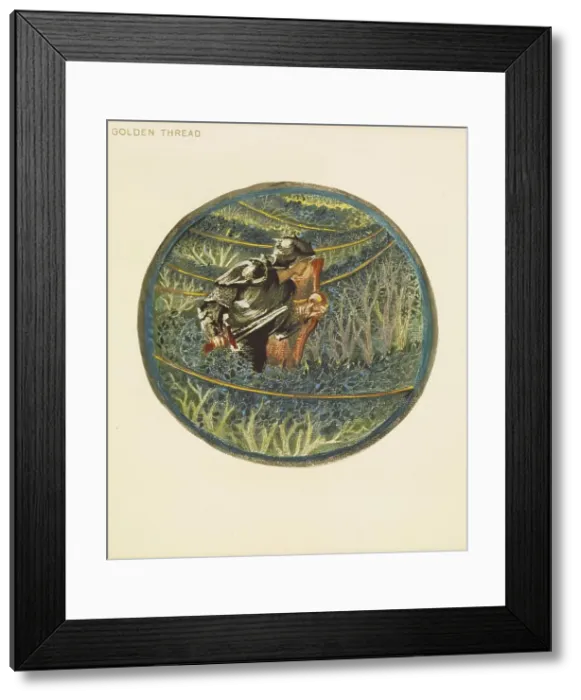 Framed Print : The Flower Book - Golden Thread, 1905. Creator: Sir Edward Coley Burne-Jones Framed Print : The Flower Book - Golden Thread, 1905. Creator: Sir Edward Coley Burne-Jones
