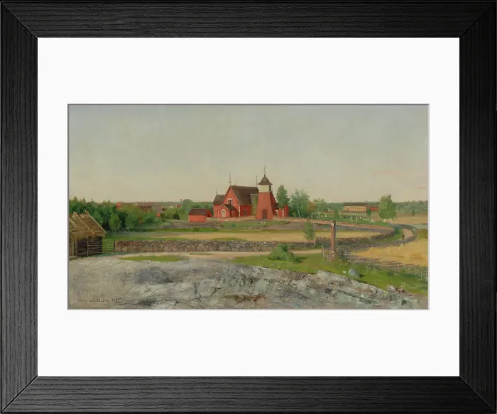 Framed Print : Landscape, 1895. Creator: Arvid Liljelund Framed Print : Landscape, 1895. Creator: Arvid Liljelund