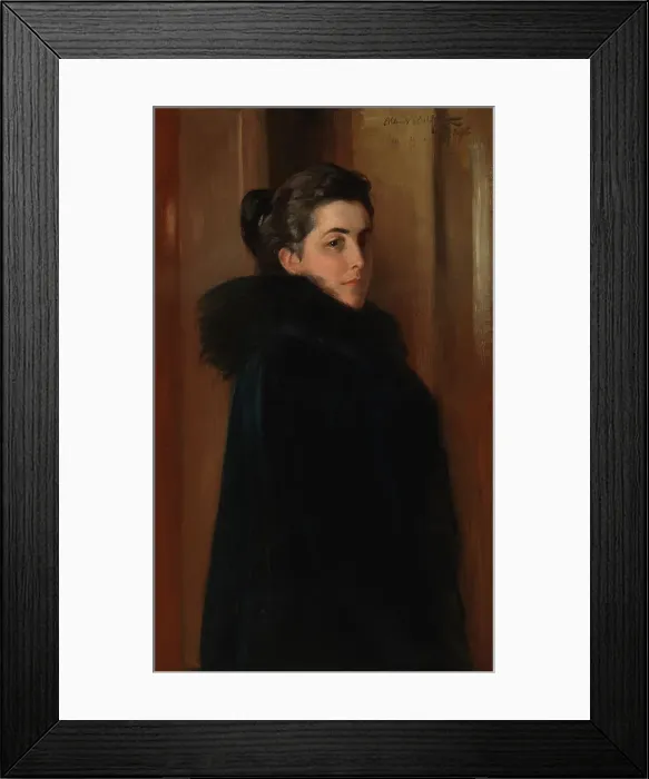 Framed Print : Portrait of the Artist's Wife Ellan Edelfelt, 1896. Creator: Albert Edelfelt Framed Print : Portrait of the Artist's Wife Ellan Edelfelt, 1896. Creator: Albert Edelfelt