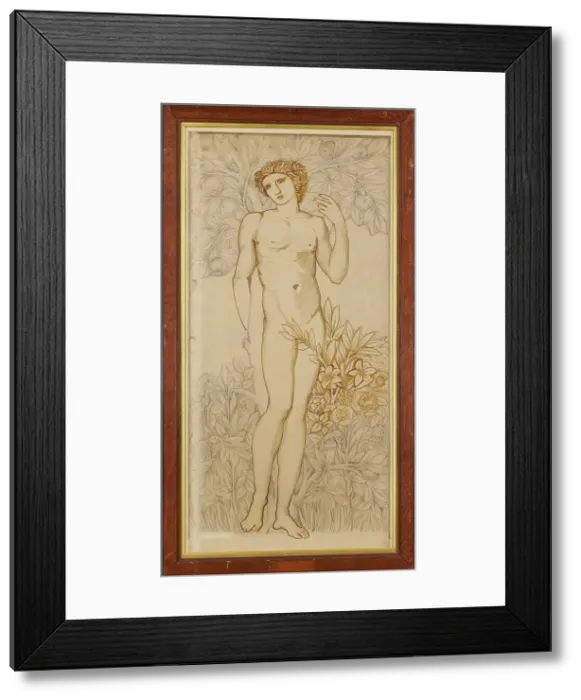 Framed Print : The Angels of the Hierarchy - Male Nude - Imago Dei (In the Image of God - Adam), 1873. Creator: Sir Edward Coley Burne-Jones Framed Print : The Angels of the Hierarchy - Male Nude - Imago Dei (In the Image of God - Adam), 1873. Creator: Sir Edward Coley Burne-Jones