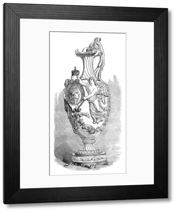 Framed Print : The International Exhibition: porcelain from the Royal Factory at Berlin, 1871. Creator: Unknown Framed Print : The International Exhibition: porcelain from the Royal Factory at Berlin, 1871. Creator: Unknown