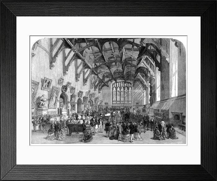 Framed Print : The British Association at Edinburgh: the Great Hall of the Parliament House, 1871. Creator: Unknown Framed Print : The British Association at Edinburgh: the Great Hall of the Parliament House, 1871. Creator: Unknown