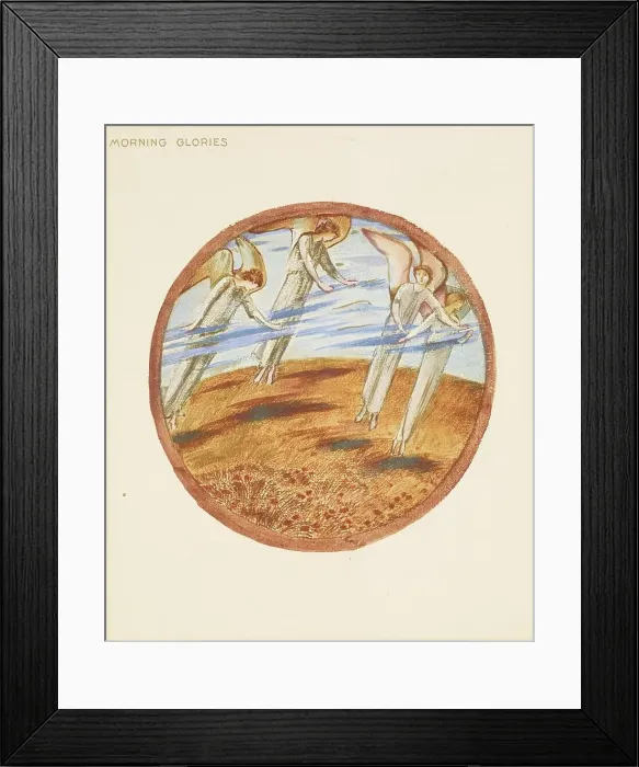 Framed Print : The Flower Book - Morning Glories, 1905. Creator: Sir Edward Coley Burne-Jones Framed Print : The Flower Book - Morning Glories, 1905. Creator: Sir Edward Coley Burne-Jones