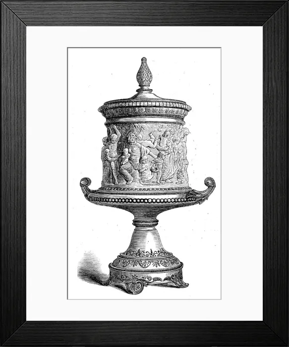 Framed Print : The International Exhibition: porcelain from the Royal Factory at Berlin, 1871. Creator: Unknown Framed Print : The International Exhibition: porcelain from the Royal Factory at Berlin, 1871. Creator: Unknown
