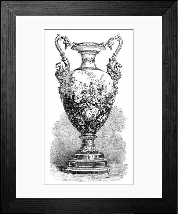 Framed Print : The International Exhibition: porcelain from the Royal Factory at Berlin, 1871. Creator: Unknown Framed Print : The International Exhibition: porcelain from the Royal Factory at Berlin, 1871. Creator: Unknown