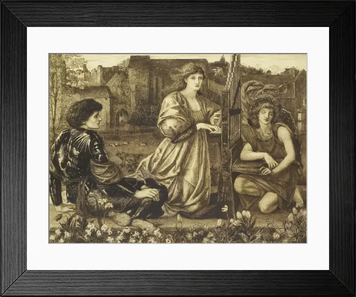 Framed Print : Le Chant d'Amour, 1860s, (1896). Creator: Robert Macbeth Walker Framed Print : Le Chant d'Amour, 1860s, (1896). Creator: Robert Macbeth Walker