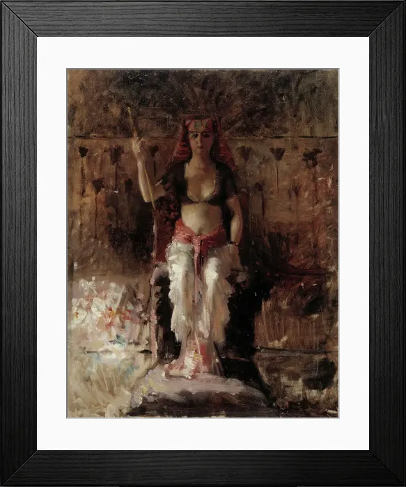 Framed Print : The Egyptian Queen, Academy Rehearsal, 1877-1878. Creator: Albert Edelfelt Framed Print : The Egyptian Queen, Academy Rehearsal, 1877-1878. Creator: Albert Edelfelt