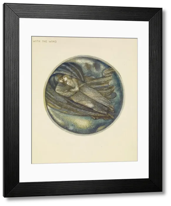 Framed Print : The Flower Book - With the Wind, 1905. Creator: Sir Edward Coley Burne-Jones Framed Print : The Flower Book - With the Wind, 1905. Creator: Sir Edward Coley Burne-Jones