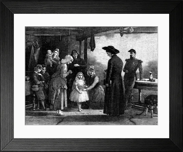 Framed Print : The Fete de la Vierge, by Laurence Duncan, 1871. Creator: Unknown Framed Print : The Fete de la Vierge, by Laurence Duncan, 1871. Creator: Unknown