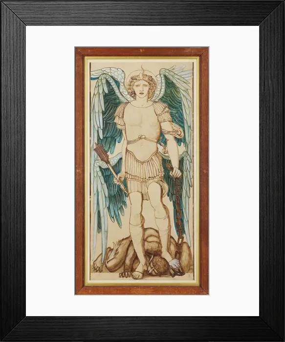 Framed Print : The Angels of the Hierarchy - Principates, 1873. Creator: Sir Edward Coley Burne-Jones Framed Print : The Angels of the Hierarchy - Principates, 1873. Creator: Sir Edward Coley Burne-Jones