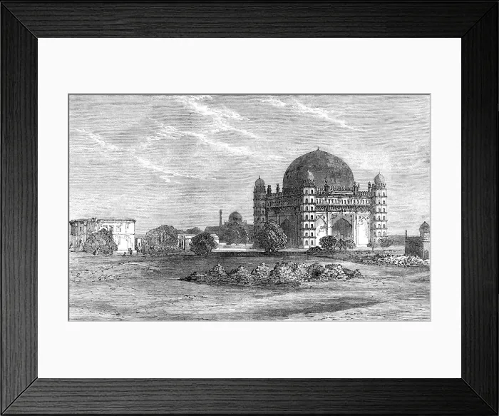 Framed Print : Tomb of Mohammed Adil Chah, Beejapoor, India, 1871. Creator: Unknown Framed Print : Tomb of Mohammed Adil Chah, Beejapoor, India, 1871. Creator: Unknown
