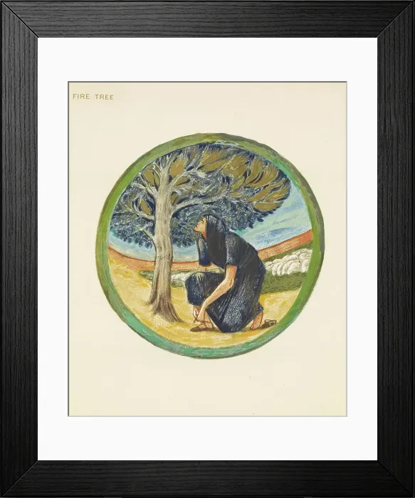 Framed Print : The Flower Book - Fire Tree, 1905. Creator: Sir Edward Coley Burne-Jones Framed Print : The Flower Book - Fire Tree, 1905. Creator: Sir Edward Coley Burne-Jones