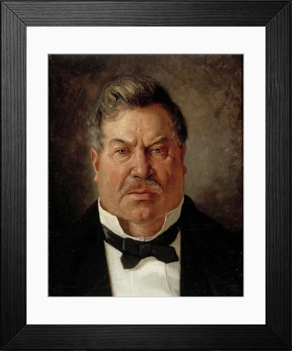 Framed Print : Portrait of August Streng, 1873. Creator: Albert Edelfelt Framed Print : Portrait of August Streng, 1873. Creator: Albert Edelfelt