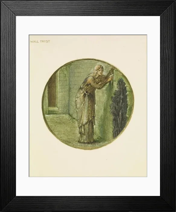 Framed Print : The Flower Book - Wall Tryst, 1905. Creator: Sir Edward Coley Burne-Jones Framed Print : The Flower Book - Wall Tryst, 1905. Creator: Sir Edward Coley Burne-Jones