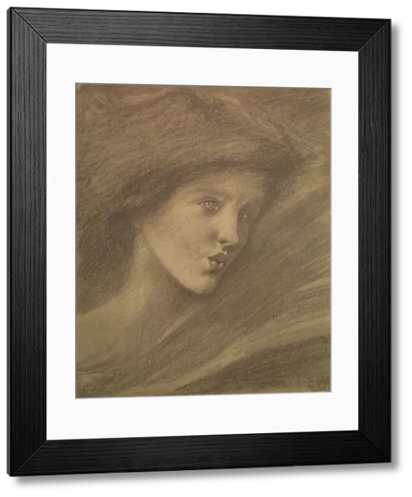 Framed Print : The Song of Solomon - study of a zephyr for Sponsa de Libano, 1891. Creator: Frederick Hollyer Framed Print : The Song of Solomon - study of a zephyr for Sponsa de Libano, 1891. Creator: Frederick Hollyer