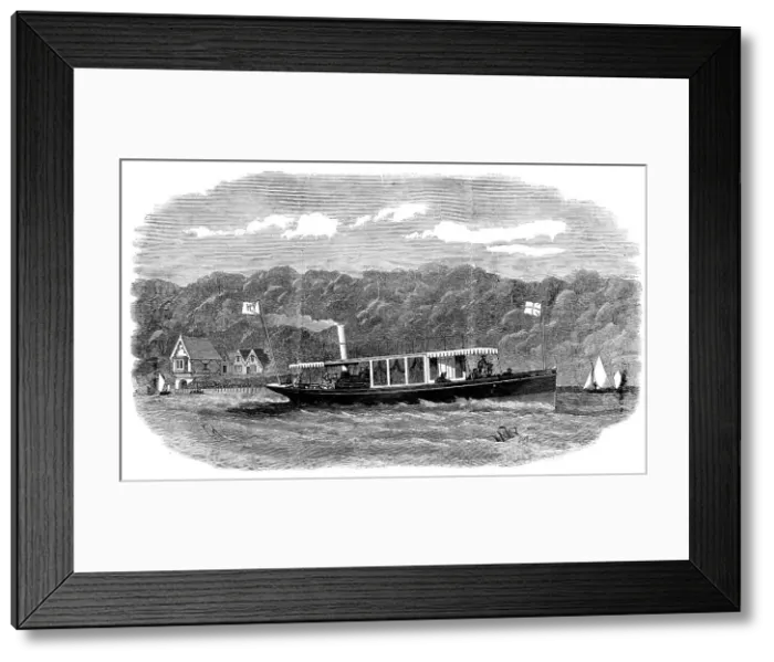 Framed Print : The twin-screw steam-launch Ladybird, 1871. Creator: Unknown Framed Print : The twin-screw steam-launch Ladybird, 1871. Creator: Unknown