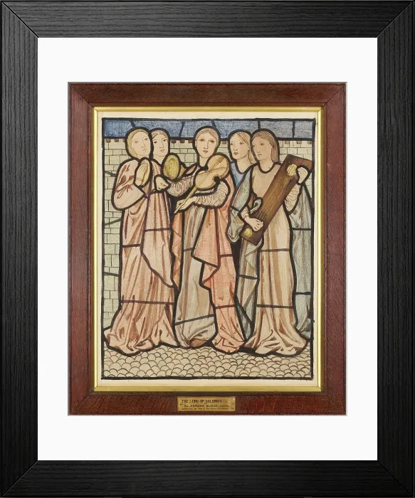 Framed Print : The Song of Solomon - I Charge You, O Daughters of Jerusalem, 1862-3. Creator: Sir Edward Coley Burne-Jones Framed Print : The Song of Solomon - I Charge You, O Daughters of Jerusalem, 1862-3. Creator: Sir Edward Coley Burne-Jones