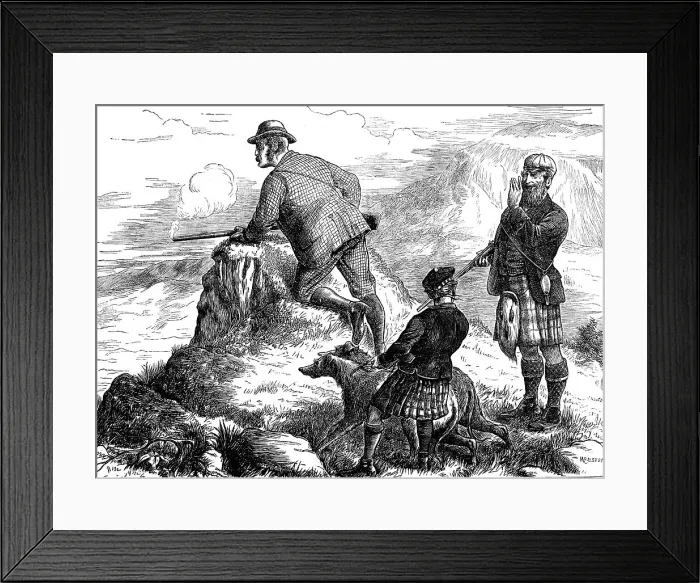 Framed Print : Highland Deerstalking: By George! Missed Again, 1871. Creator: William Ralston Framed Print : Highland Deerstalking: By George! Missed Again, 1871. Creator: William Ralston