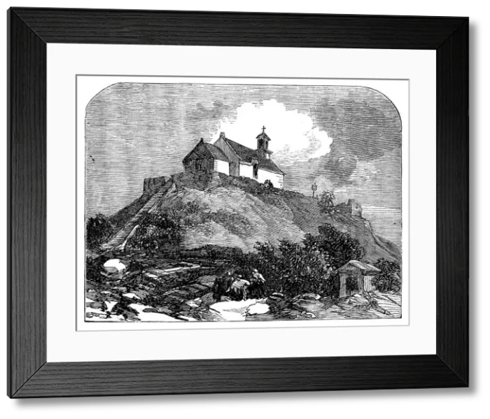 Framed Print : Tumulus of St. Michael's Mount, 1871. Creator: Unknown Framed Print : Tumulus of St. Michael's Mount, 1871. Creator: Unknown