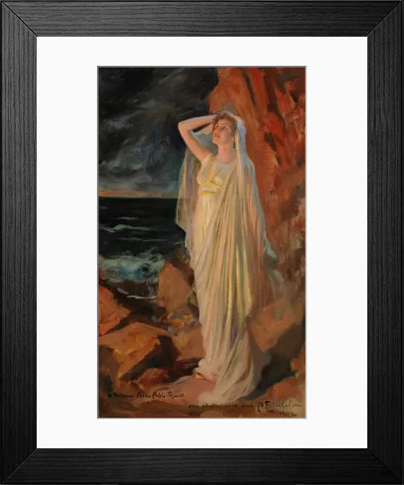 Framed Print : Aino Ackté as Alcestis on the Banks of the Styx, 1902. Creator: Albert Edelfelt Framed Print : Aino Ackté as Alcestis on the Banks of the Styx, 1902. Creator: Albert Edelfelt