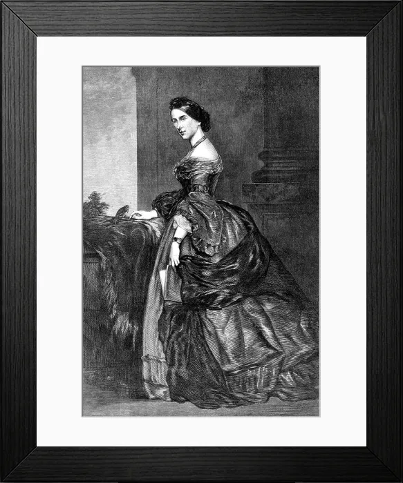 Framed Print : Lady Burdett-Coutts, from the portrait by J. R. Swixton, at the Cancer Hospital, Brompton, 1871. Creator: Unknown Framed Print : Lady Burdett-Coutts, from the portrait by J. R. Swixton, at the Cancer Hospital, Brompton, 1871. Creator: Unknown