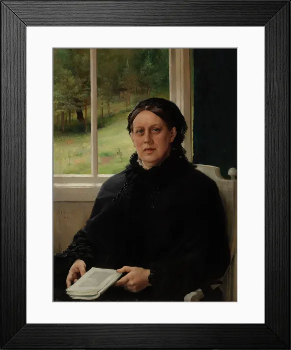 Framed Print : Portrait of the Artist's Mother Alexandra Edelfelt, 1883. Creator: Albert Edelfelt Framed Print : Portrait of the Artist's Mother Alexandra Edelfelt, 1883. Creator: Albert Edelfelt