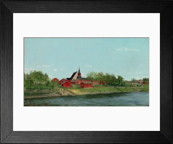 Framed Print : Landscape, 1891. Creator: Arvid Liljelund Framed Print : Landscape, 1891. Creator: Arvid Liljelund
