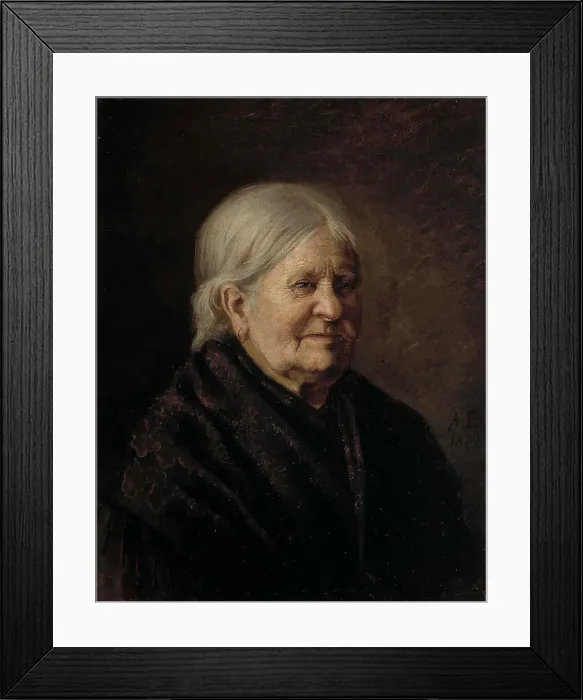 Framed Print : Portrait of Fredrika Snygg (Tajta), 1872. Creator: Albert Edelfelt Framed Print : Portrait of Fredrika Snygg (Tajta), 1872. Creator: Albert Edelfelt