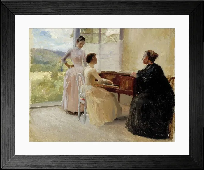 Framed Print : In the Drawing Room at Haikko, study, 1888. Creator: Albert Edelfelt Framed Print : In the Drawing Room at Haikko, study, 1888. Creator: Albert Edelfelt