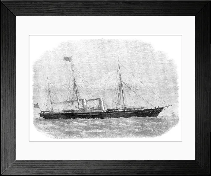 Framed Print : The Prince of Wales's new steam-yacht Osborne, 1871. Creator: Unknown Framed Print : The Prince of Wales's new steam-yacht Osborne, 1871. Creator: Unknown
