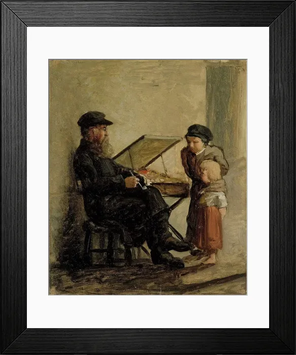 Framed Print : A Russian Salesman of Sweet Cakes at the Helsinki South Harbour Market, sketch, 1873. Creator: Albert Edelfelt Framed Print : A Russian Salesman of Sweet Cakes at the Helsinki South Harbour Market, sketch, 1873. Creator: Albert Edelfelt
