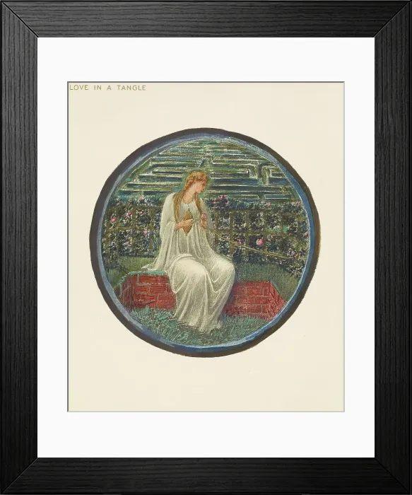 Framed Print : The Flower Book - Love in a Tangle, 1905. Creator: Sir Edward Coley Burne-Jones Framed Print : The Flower Book - Love in a Tangle, 1905. Creator: Sir Edward Coley Burne-Jones