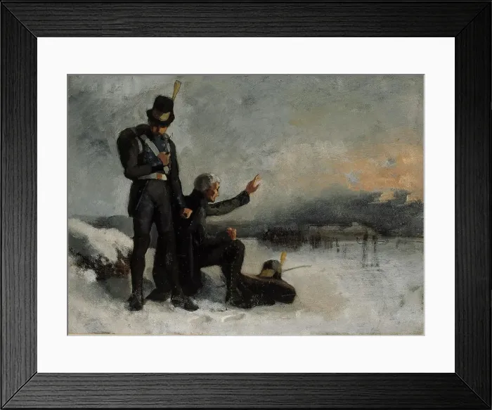 Framed Print : Scene from the Finnish War, 1874. Creator: Albert Edelfelt Framed Print : Scene from the Finnish War, 1874. Creator: Albert Edelfelt