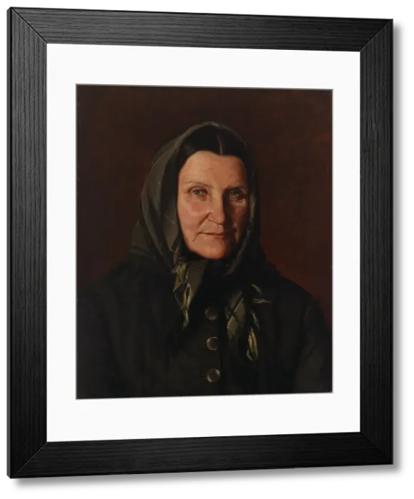Framed Print : Portrait of a Woman, 1891. Creator: Arvid Liljelund Framed Print : Portrait of a Woman, 1891. Creator: Arvid Liljelund